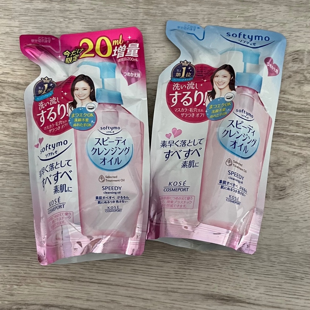 KOSÉ Softymo Speedy Cleansing Oil Refill – Set of 2
